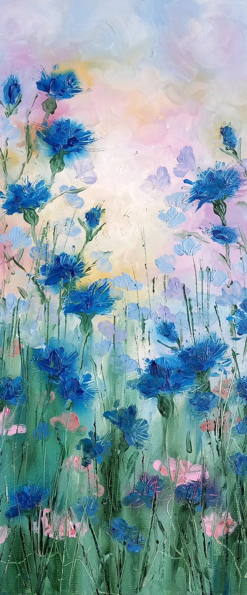 Cornflower Meadow by Lisa Mann