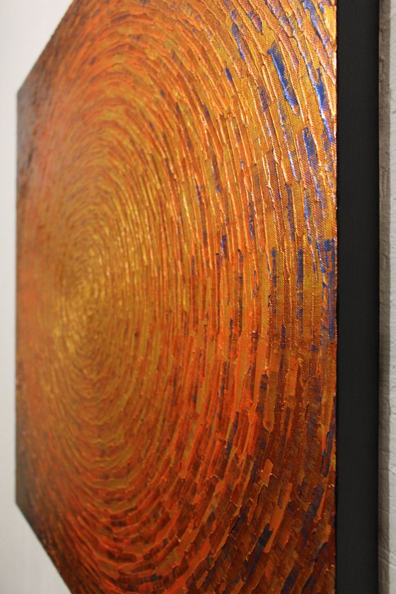 Large shine gold orange colors 3