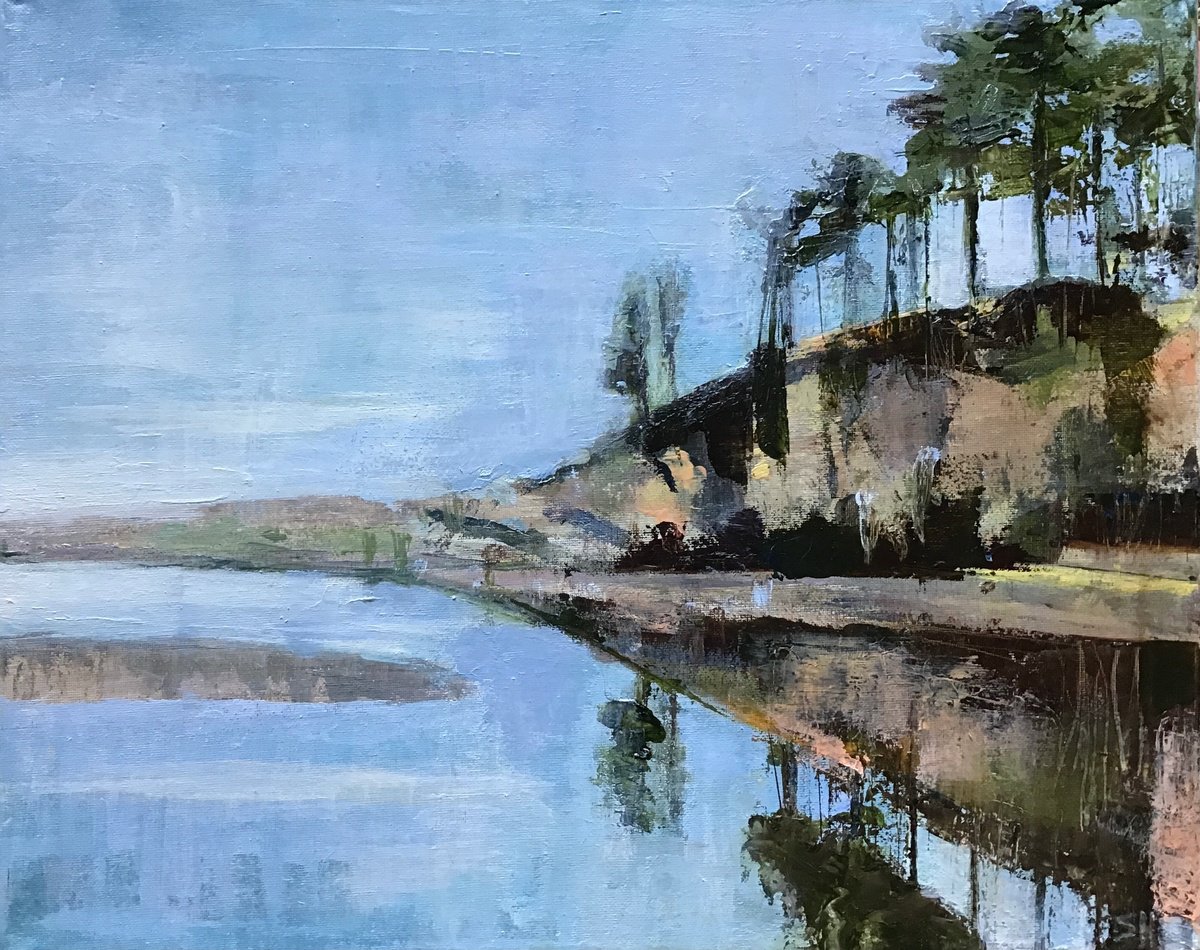 Estuary at Alnmouth by Sandra Haney