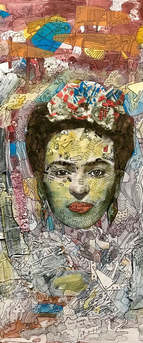 Frida Kahlo for pop art by Pavel Kuragin