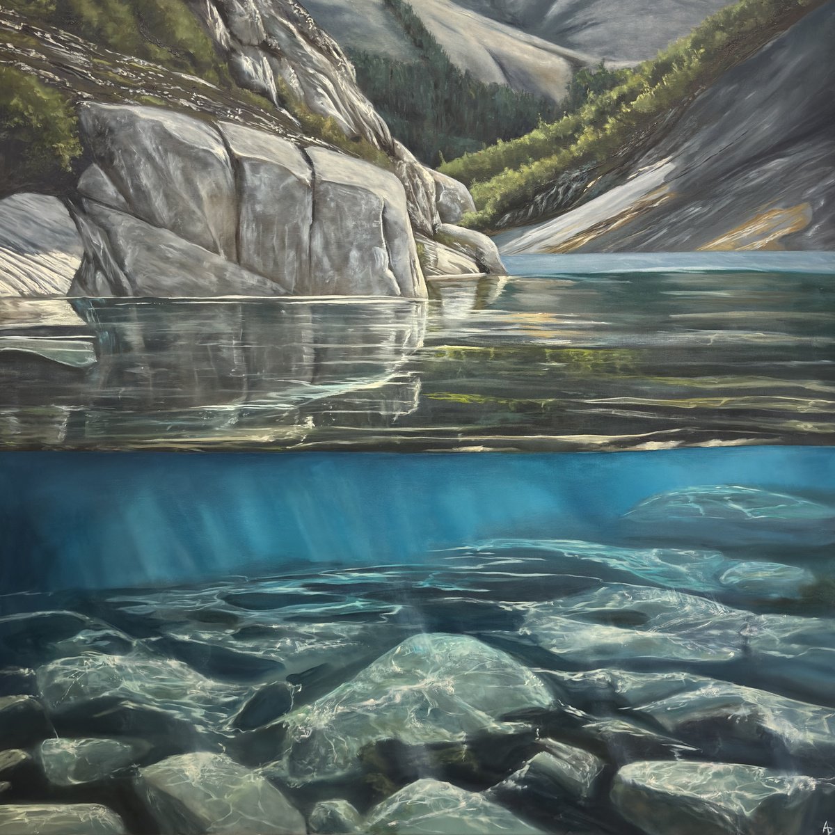 Photorealistic Oil Painting , - Three Dimensions - ? By Alena Panchishin, 39 X 39, Artwork For Sale On Artfinder