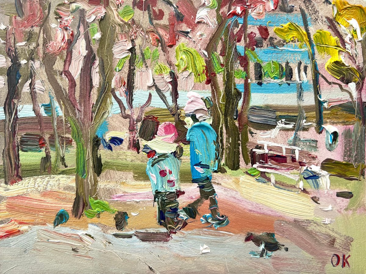 Children in the Park by Ole Karako