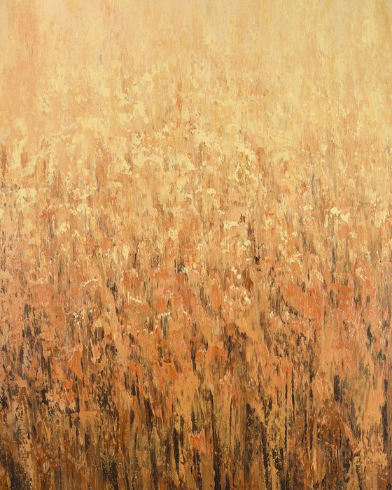 Warm Field - Textured Abstract