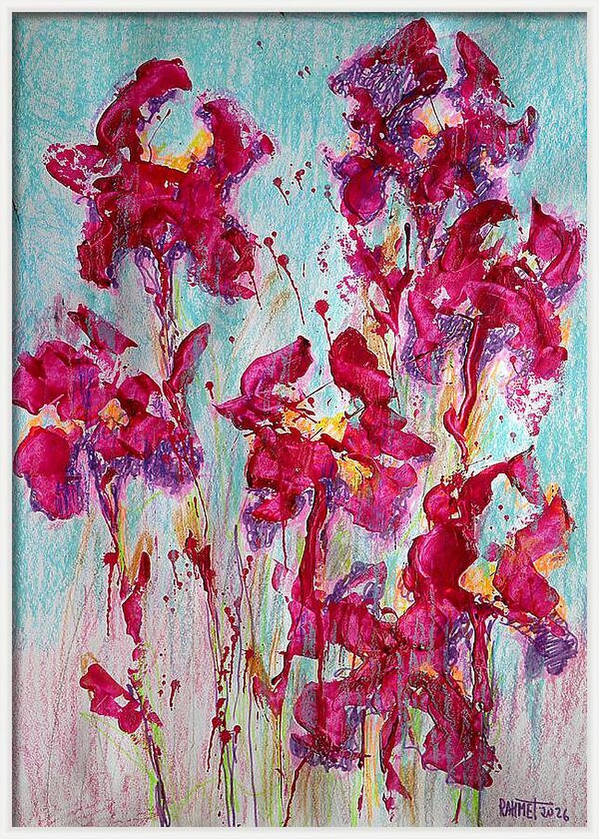  Fantasy With Flowers 327 By Rakhmet Redzhepov, 17 X 23, Artwork For Sale On Artfinder