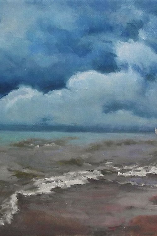 Sea, before storm by Vachagan Manukyan