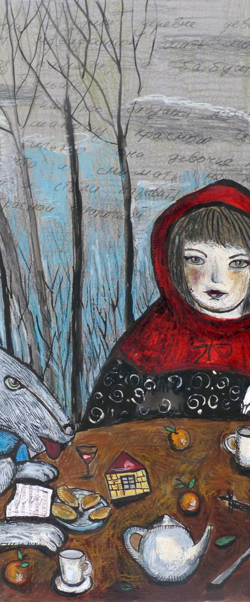 Little Red Hood And The Wolf by Elizabeth Vlasova