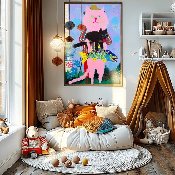 Pink Cat