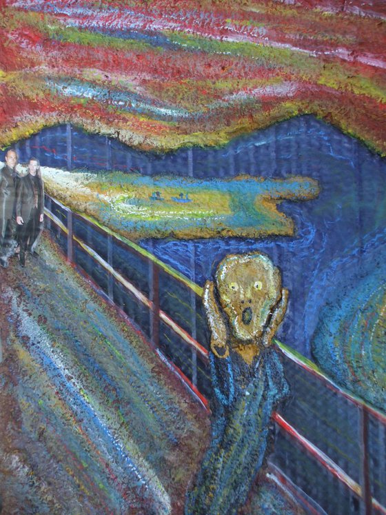 The scream after Edvard Munch