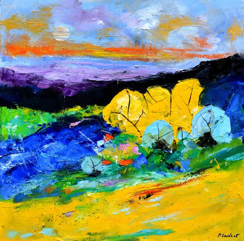 Abstract summer landscape - 77 by Pol Henry Ledent