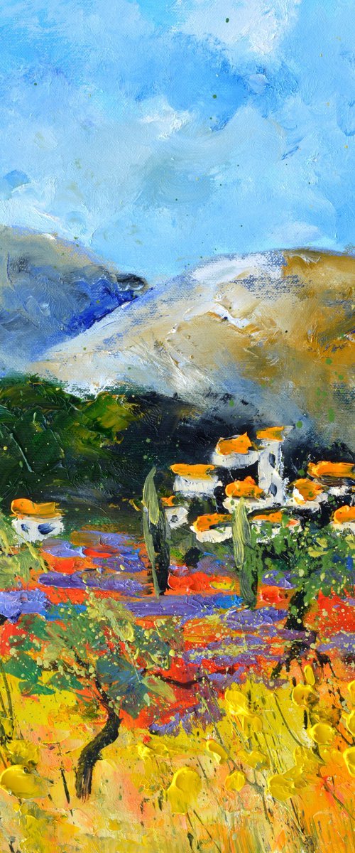Poppies and lavender in Provence - 4523 by Pol Henry Ledent