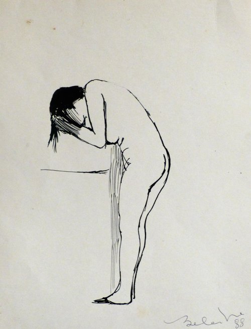 Ablutions 2, 16x20 cm by Frederic Belaubre