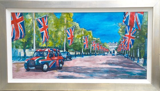 Union Jack celebrations in the Mall