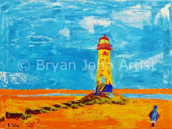 To the Lighthouse - an original painting by Bryan John