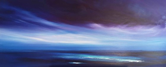 Moonlight Tranquillity - Panoramic Seascape