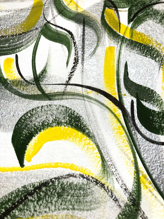 Abstract Calligraphy 'Meadow'