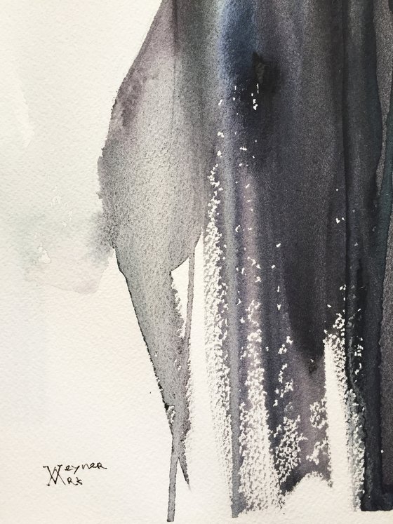 "Heightened senses". Portrait of a girl. Watercolor portrait - home decor
