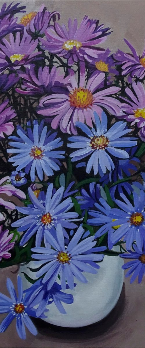 Autumnal Asters by Joseph Lynch