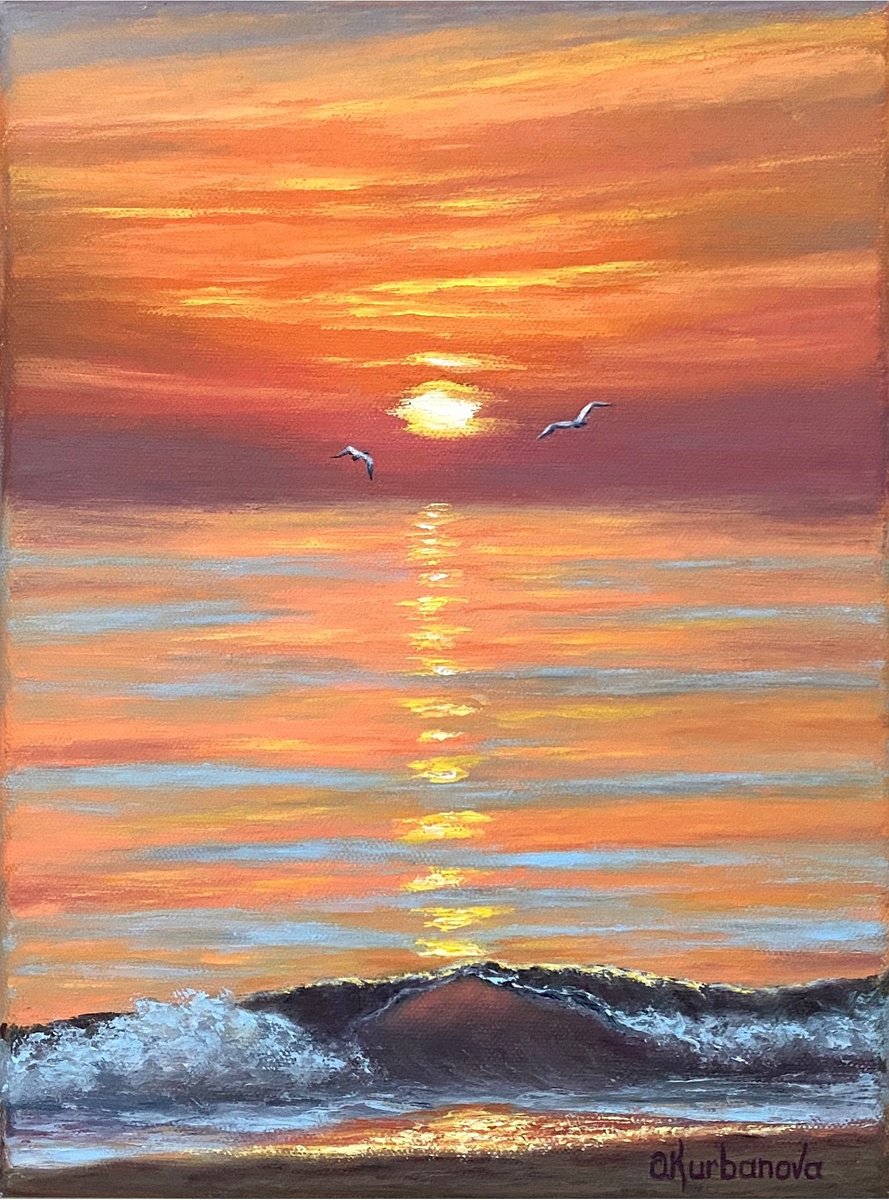 Calming sunset by Olga Kurbanova