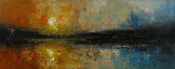 Unusual Shore  (Panoramic Seascape, 100x40cm)