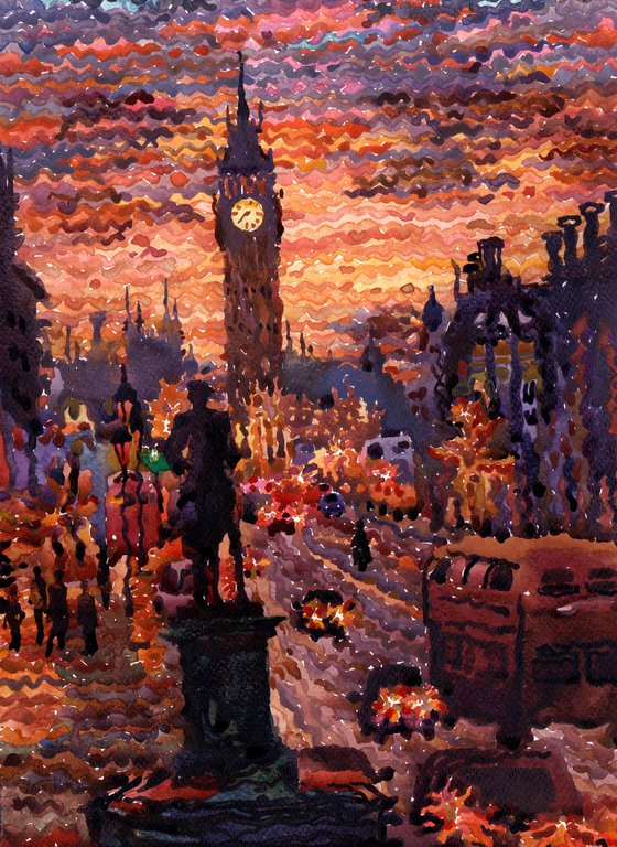 Trafalgar Square in London