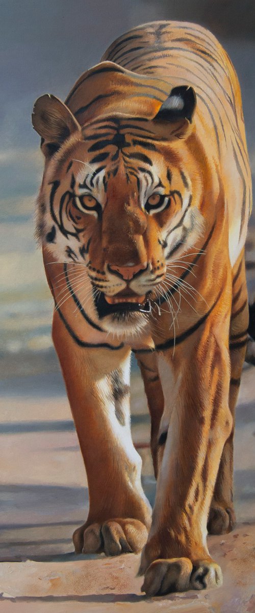 Tiger, Large painting by Valeri Tsvetkov