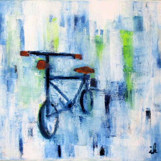 Bicycle in a square