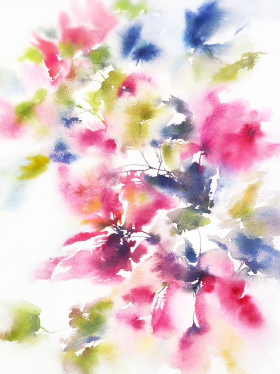Pink flowers bouquet