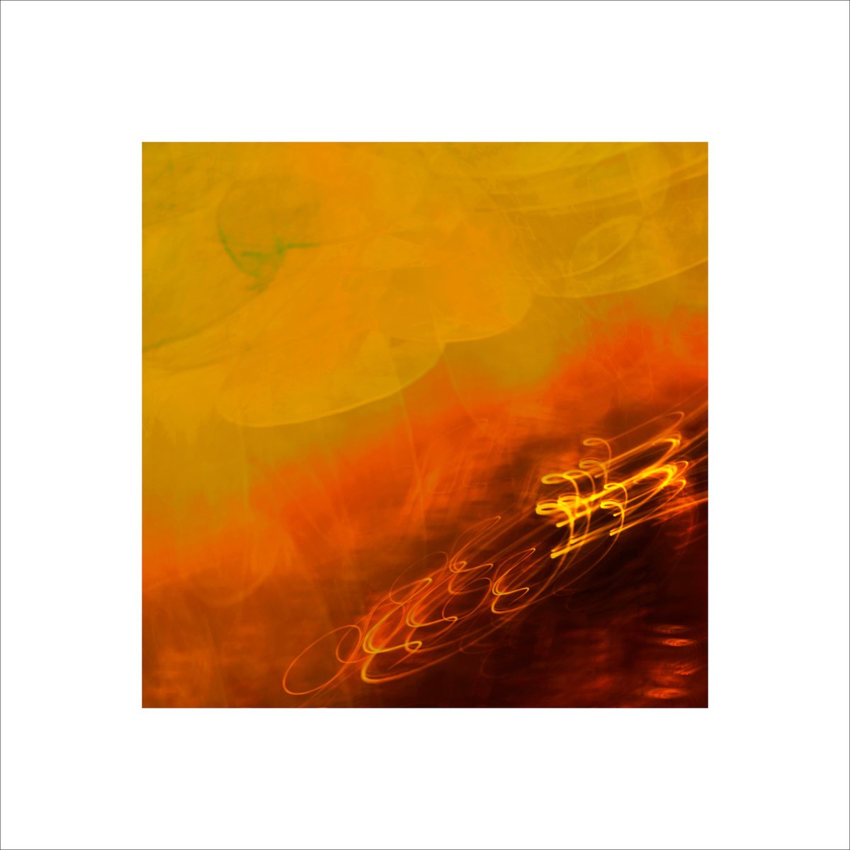 Abstract Giclee Print By Paul Harrison, 24 X 24", Forced Light 7, Original Artwork