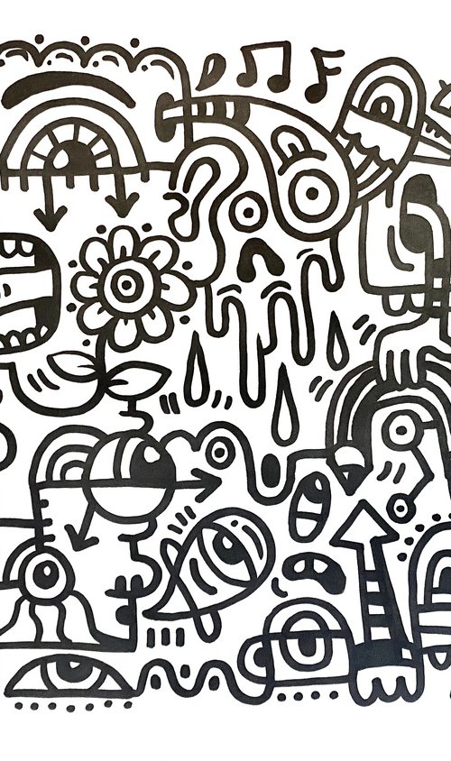 Doodle Drawing by Luke Crump