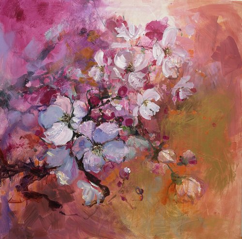 My First Pink Blossoms by Faiqa Uppal