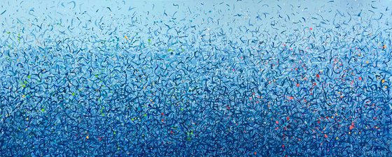 Ballina Water Dance 152 x 61cm acrylic on canvas