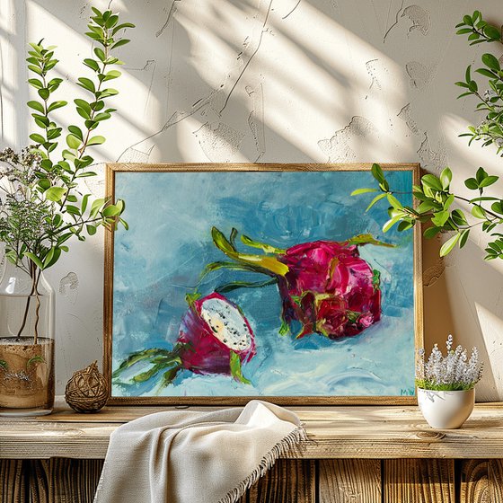 Dragon Fruit Still Life Art
