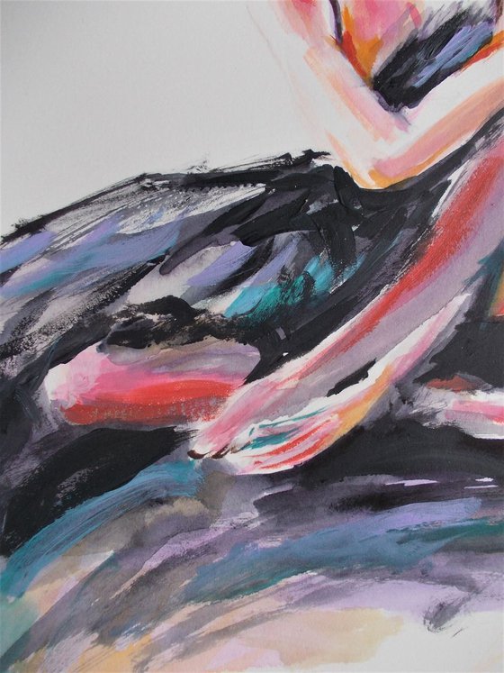 Black Swan-Ballerina Painting