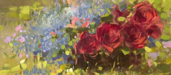 Roses Handmade oil painting