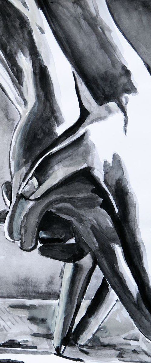 Dance with me / 37.7 x 24 cm by Alexandra Djokic