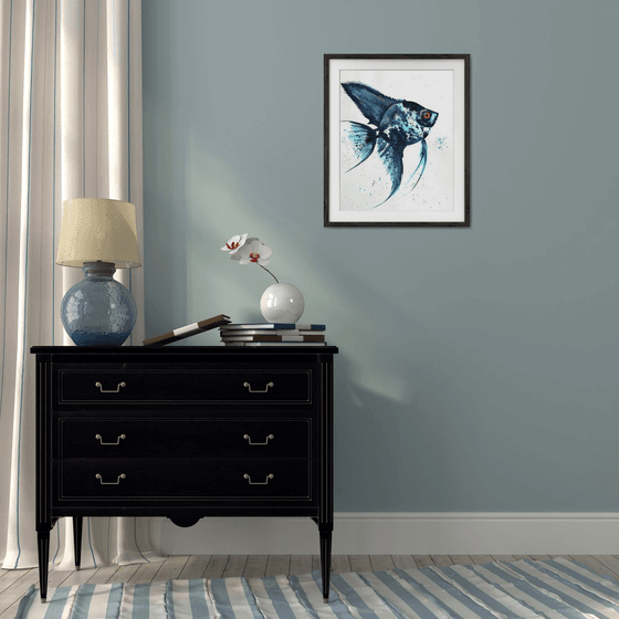 Exotic Blue Azure fish