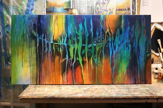 Colorful Large Abstract Painting