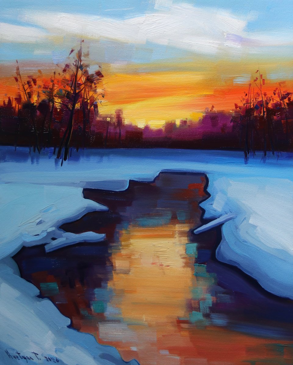 Winter Morning By Tigran Avetyan, 16 X 20, Artwork For Sale On Artfinder