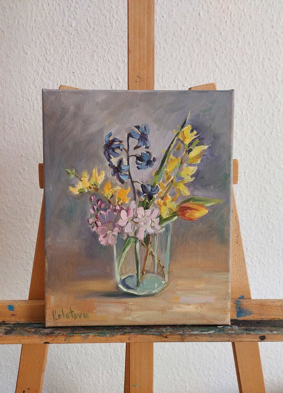 Still-life with flowers "Spring bouquet"