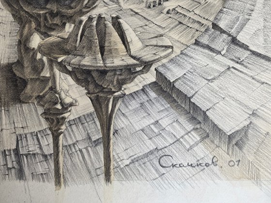 The City - Garden. Architectural fantasy