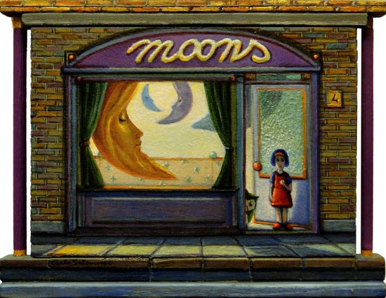 THE SHOP OF THE MOONS -(framed 3D effect)