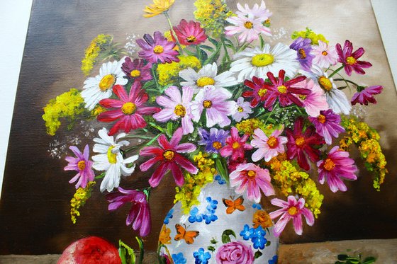 Summer Bouquet, Cosmos Flowers
