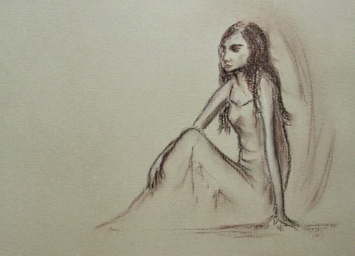 woman sitting by MARJANSART