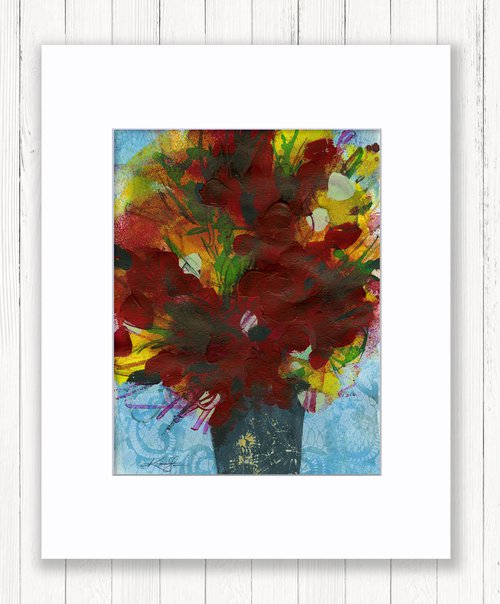 Blooms Of Joy 20 - Vase Of Flowers Painting by Kathy Morton Stanion by Kathy Morton Stanion