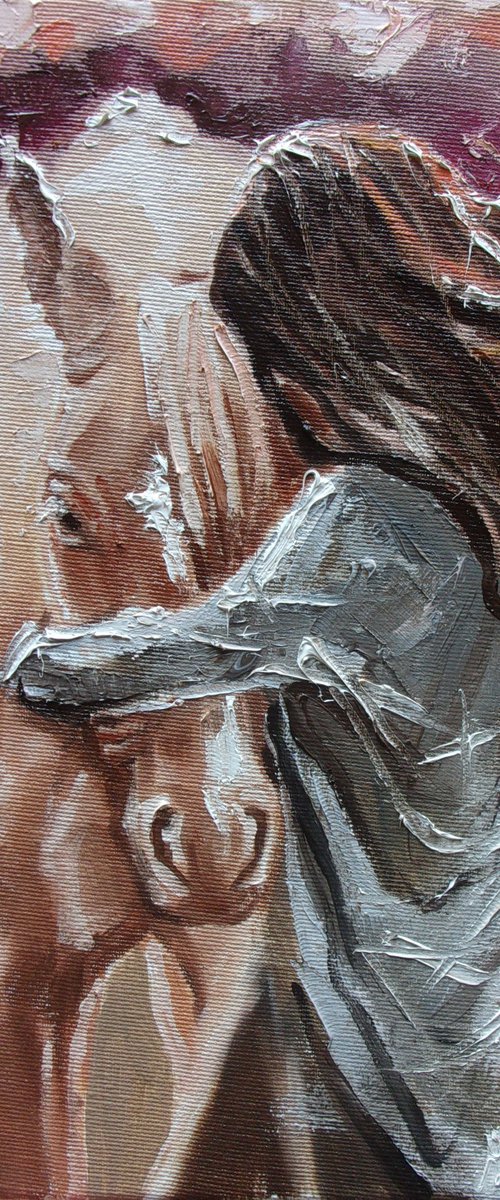 " BEST FRIEND ? " - happy HORSE sky GIFT SUMMER by Monika Luniak