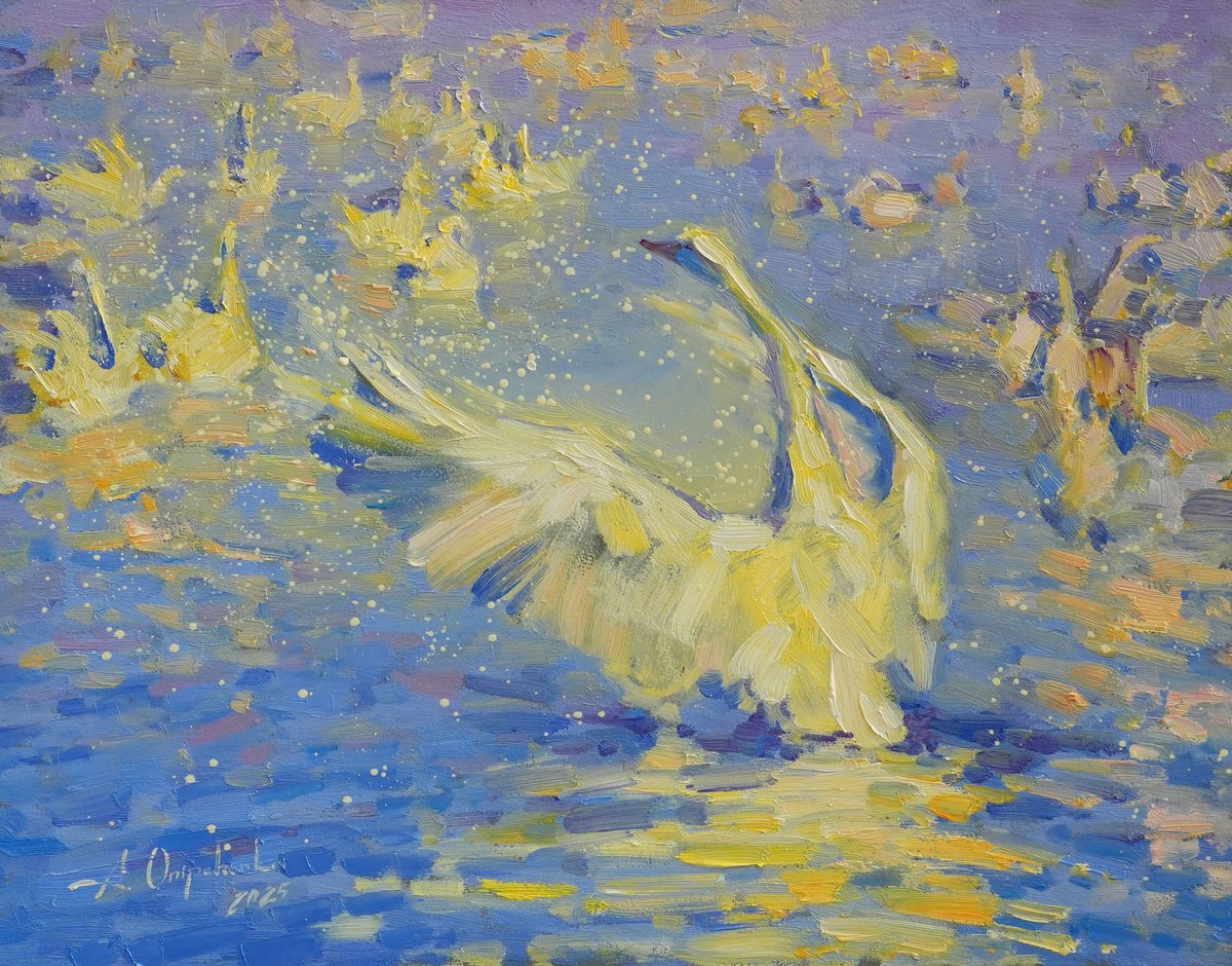 Impressionistic Animal Oil Painting By Alisa Onipchenko-Cherniakovska, 20 X 16, Revelation, Original Artwork