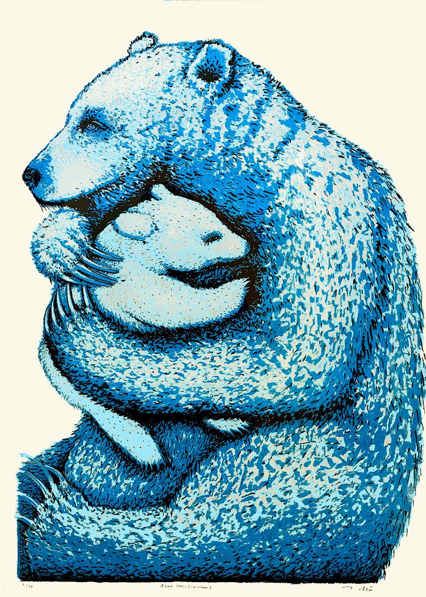 Bear Hugs (cerulean) by Tim Southall