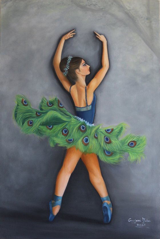 Ballet dancer -Ballerina Oil Painting