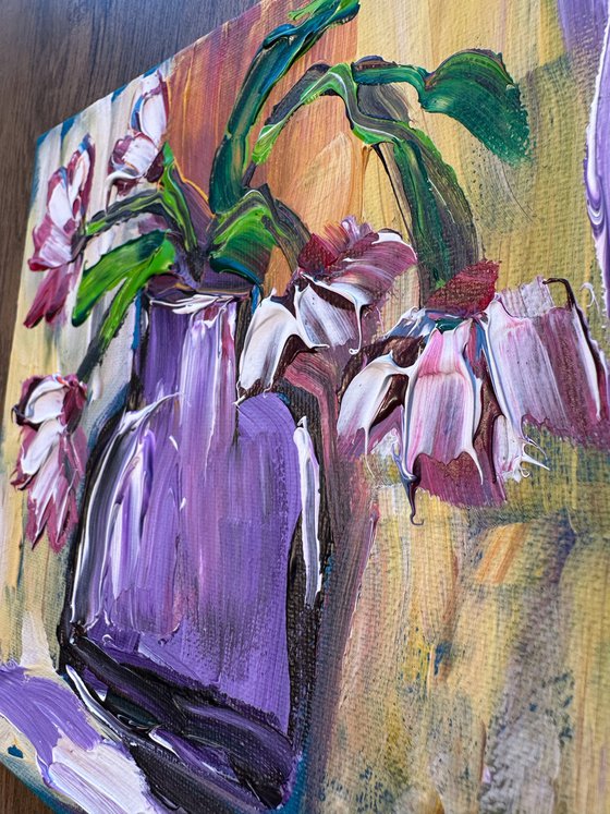 Abstract flowers acrylic