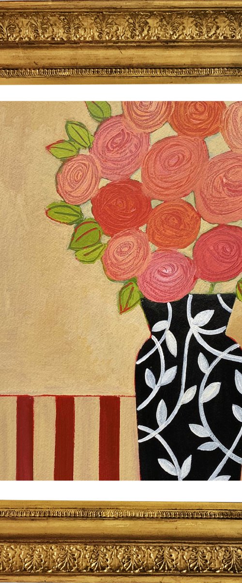 Pink and Red Roses by Jan Rippingham